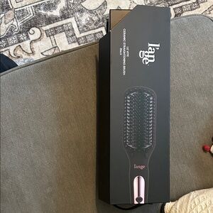 Lange Black and Pink Hair Straightening Brush